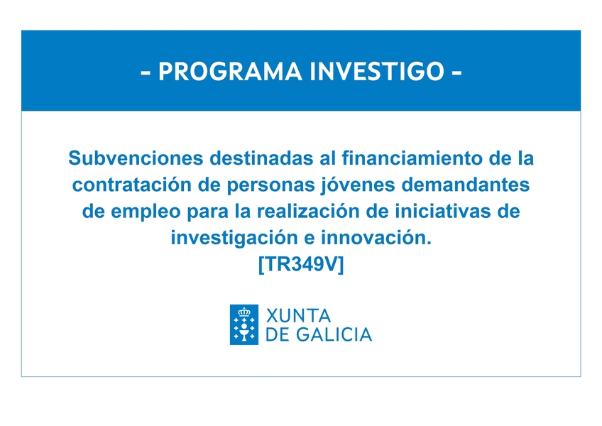 Cartel informativo Investigo